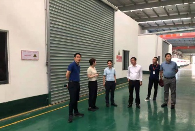 生态环境部固体废物与化学品管理技术中心主任陈瑛调研德创环保危废收集中心